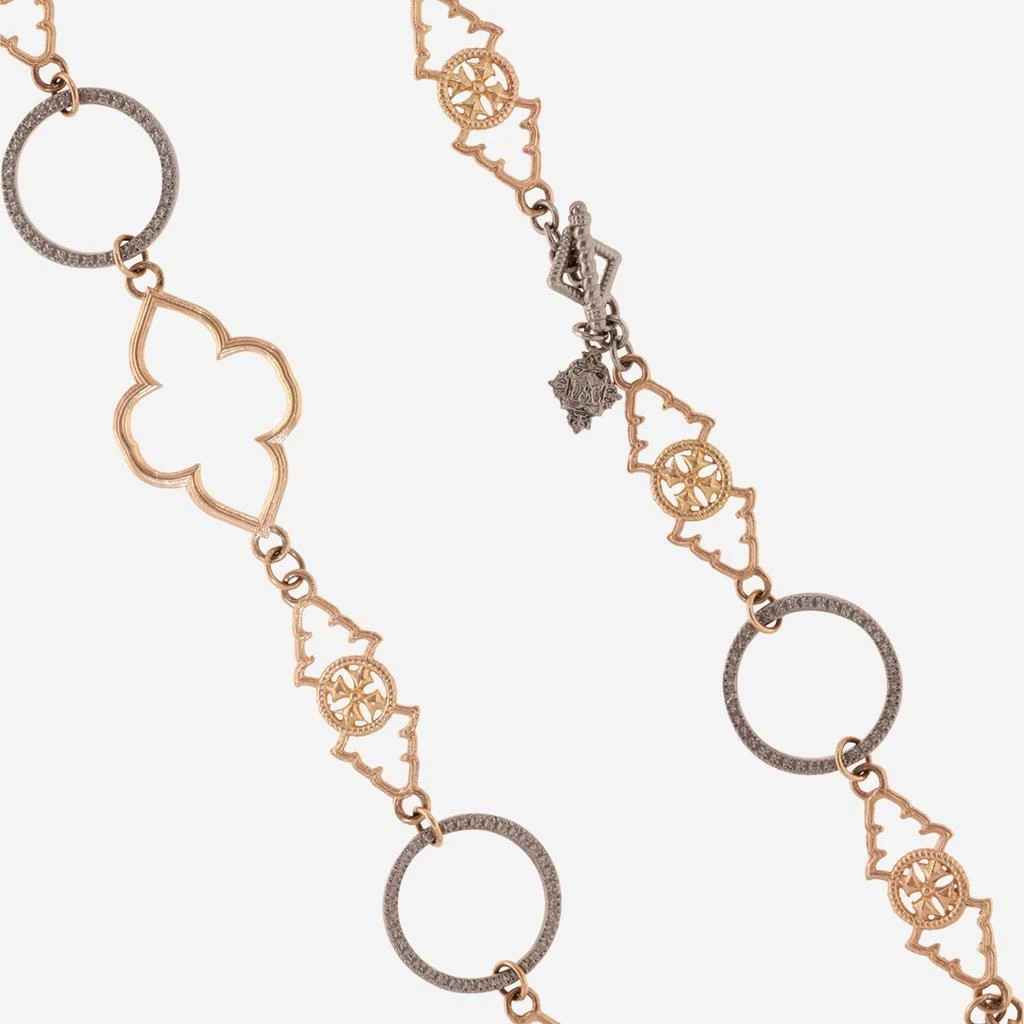 Armenta Armenta Rose World 14K Rose Gold & Grey Sterling Silver Necklace 17201 3