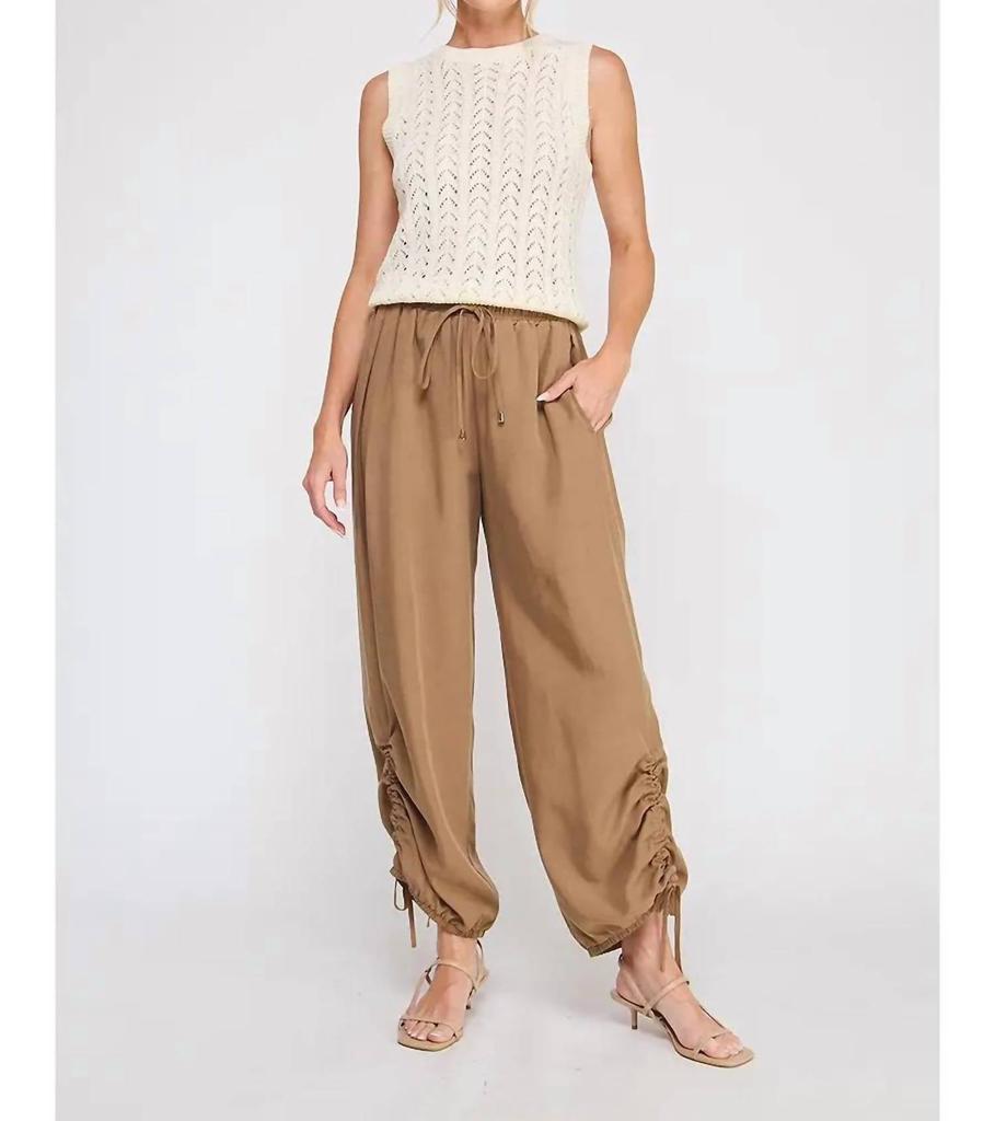 ALLIE ROSE Allie Rose - Satin Drawstring Pant