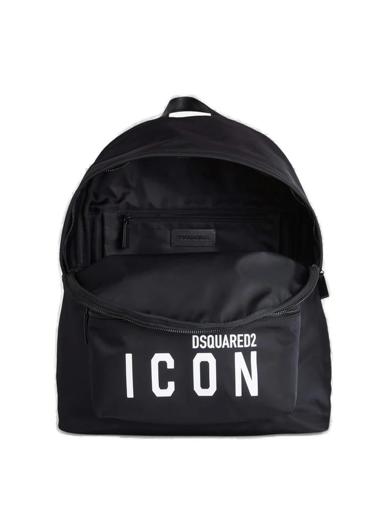 Shop Dsquared2 Icon Logo Printed Backpack on Sale at  display picture 1