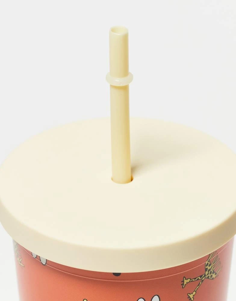 Daisy Street Daisy Street x Miffy re-usable drinking cup and straw in orange 2