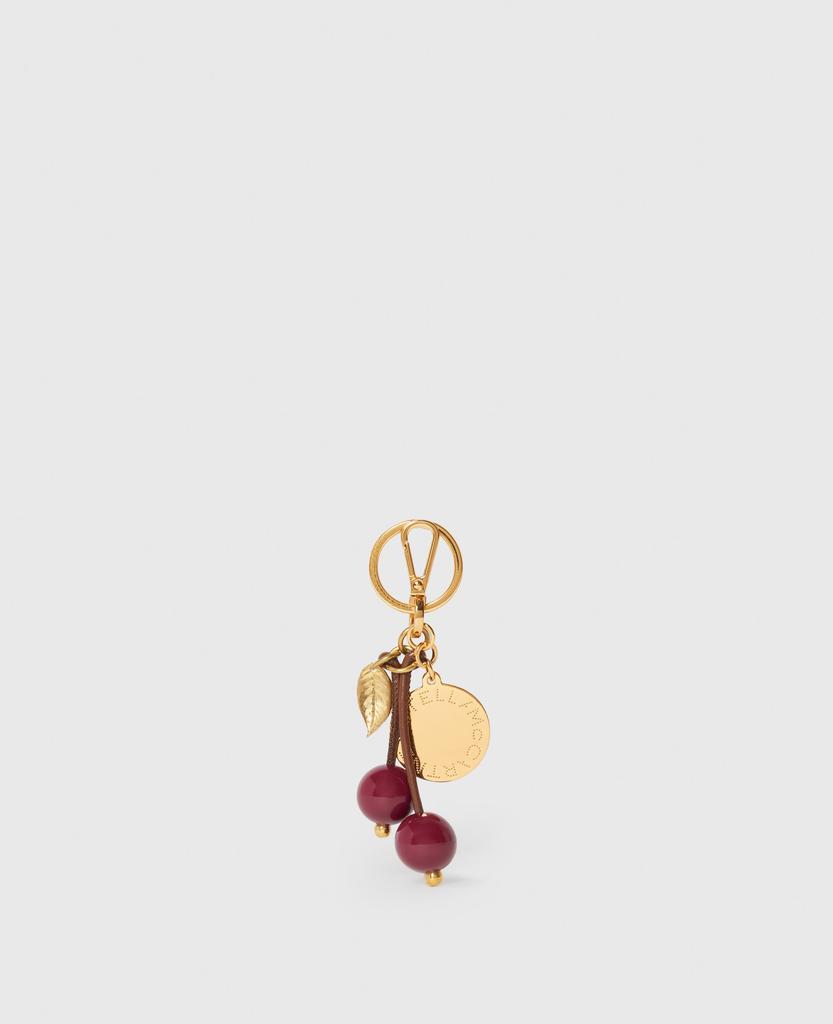 Stella McCartney Stella McCartney - Cherry Charm Medallion Keyring, Woman, Raisin