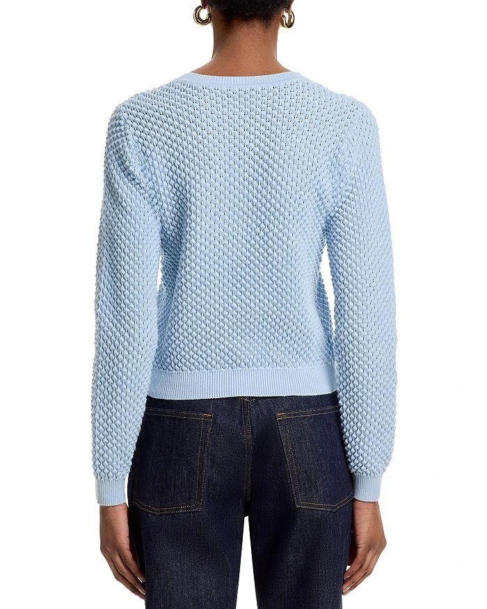 AQUA Long Sleeve Popcorn Stitch Sweater - Exclusive 3