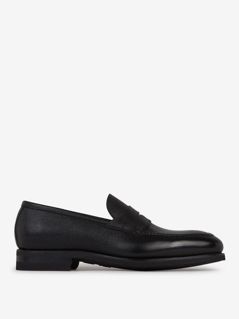 Bontoni Bontoni Principe Grained Leather Moccasins 1