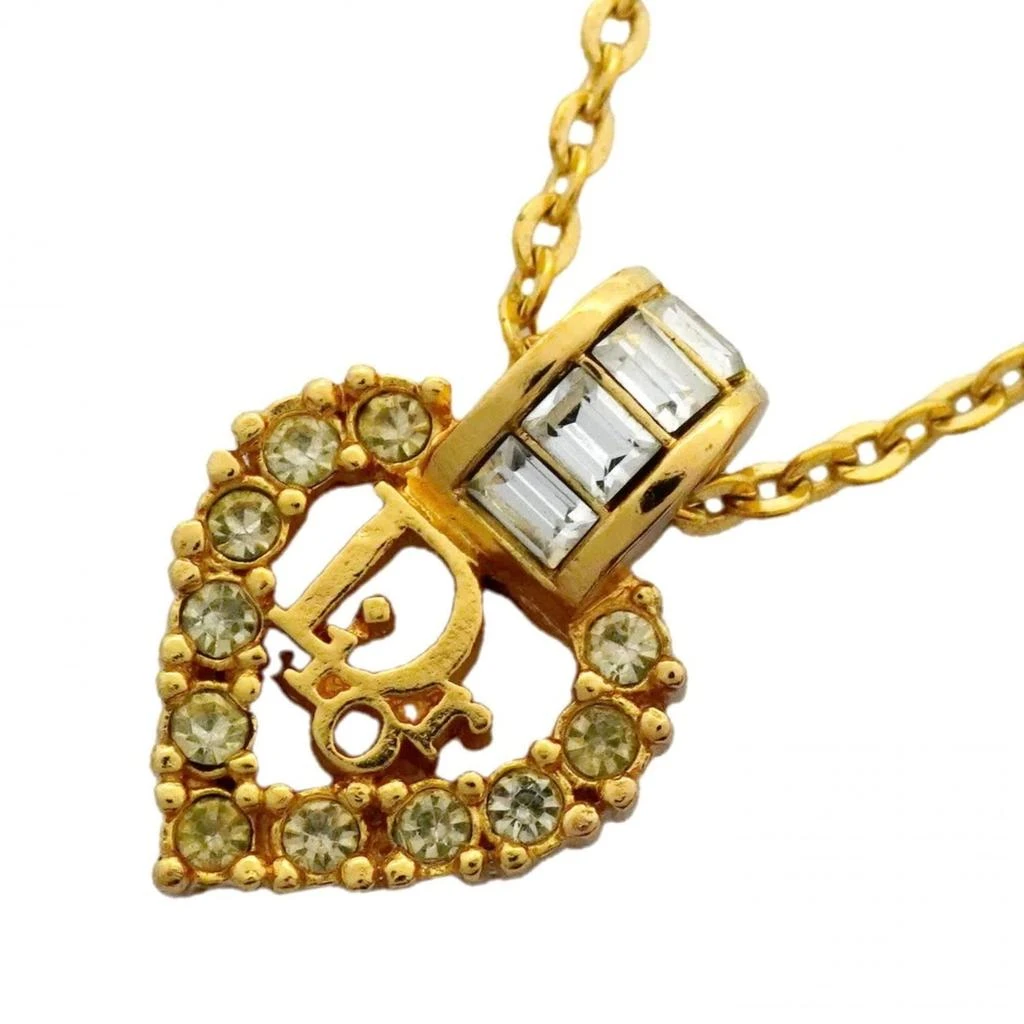 Dior Plating Rhinestone Necklace (Pre-Owned)