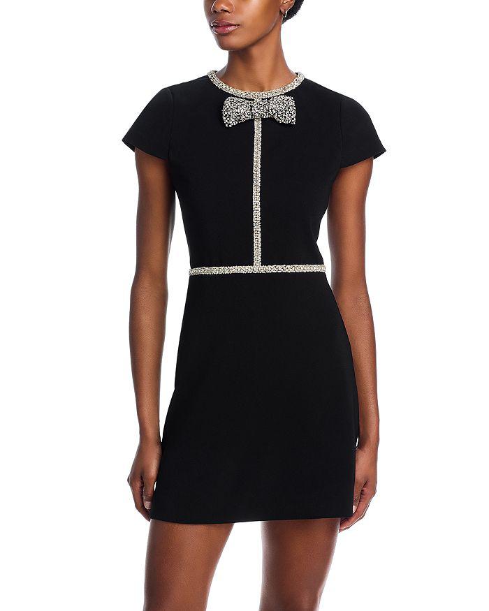 Alice + Olivia Sophie Embellished Cap Sleeve Mini Dress