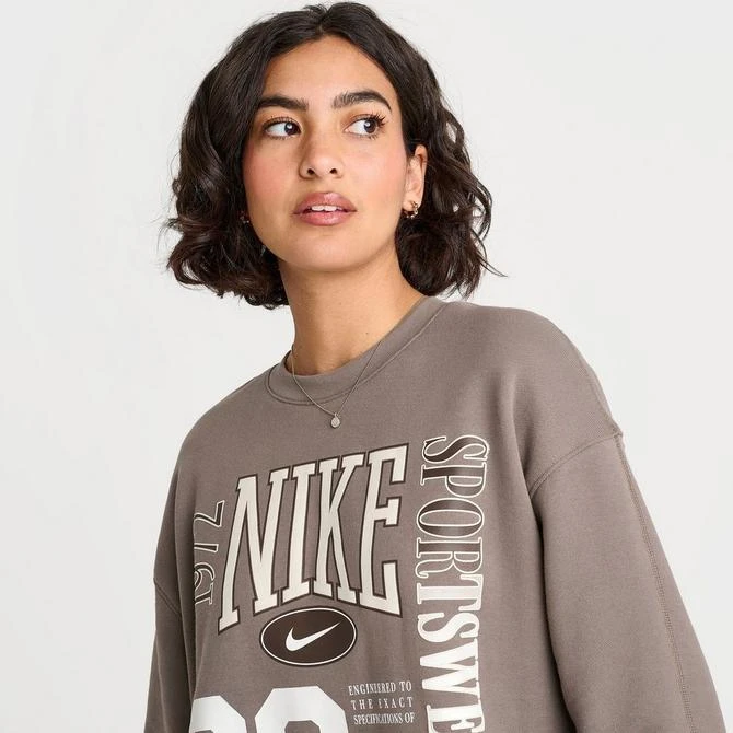 NIKE Women's Nike Sportswear Oversized French Terry Crewneck Sweatshirt 5