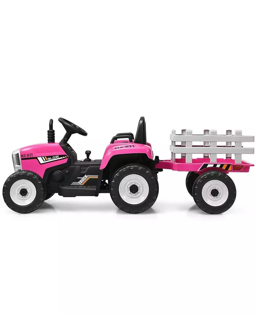SUGIFT 12V Ride on Tractor with 3-Gear-Shift Ground Loader for Kids 3+ Years Old 7