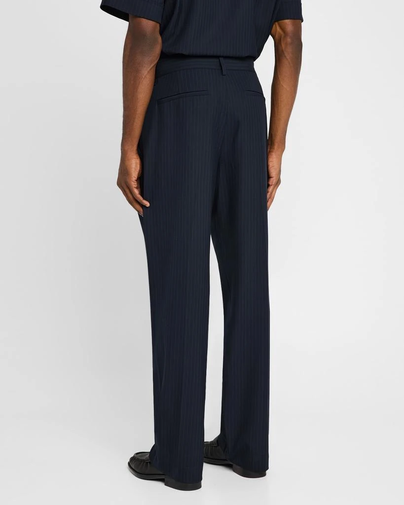 SIMKHAI Men's Kane Relaxed Pinstripe Trousers 3