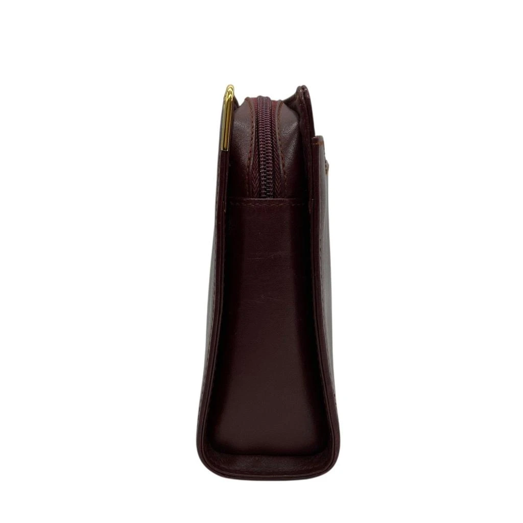 Cartier Wine Leather Clutch Bag (Pre-Owned) 5