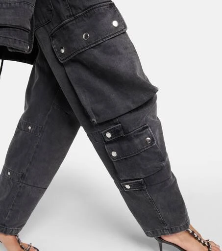 Isabel Marant Elore denim cargo pants 5