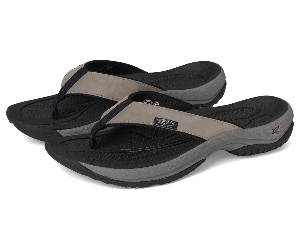 KEEN｜kona flip TG （26cm） Women's Kona Leather Flip-Flop | Silver | KEEN Footwear