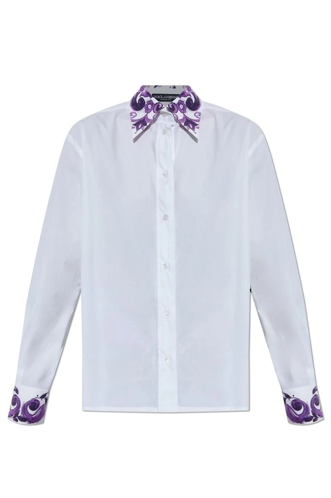 Dolce 
Gabbana Dolce 
Gabbana Majolica Printed Long-Sleeved Shirt 1