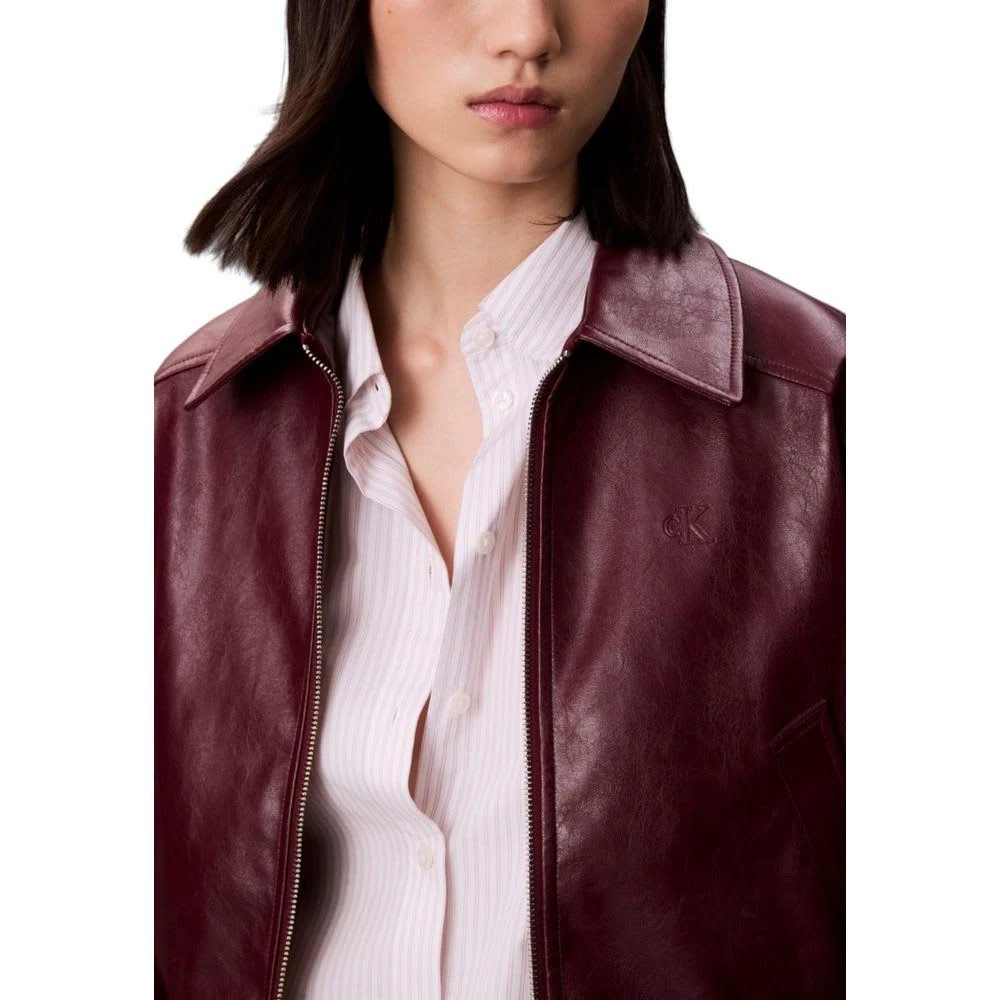Calvin Klein Leather Women
s Jacket 2