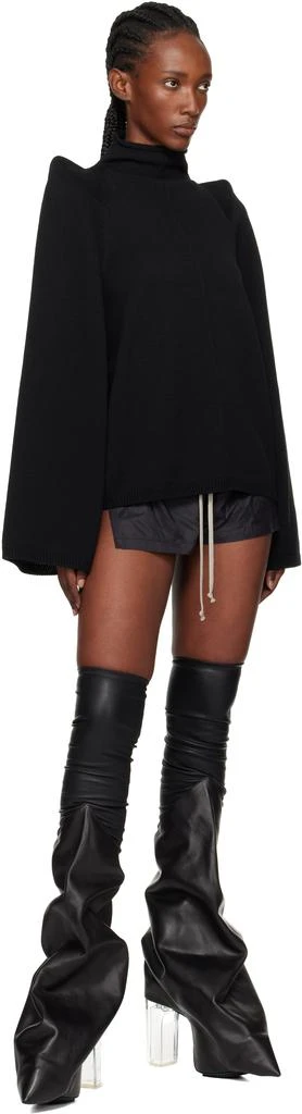 Rick Owens Black Concordians Boxing Shorts 4