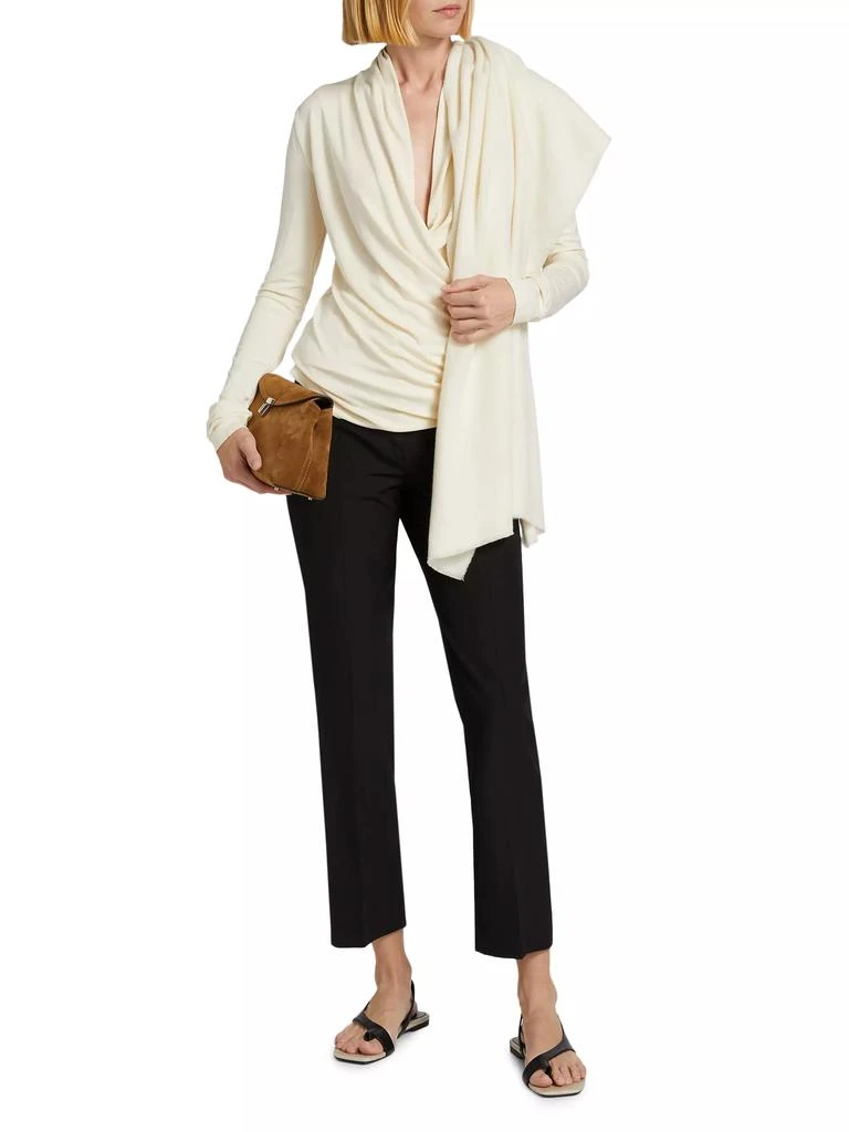 Totême Stretch-Jersey Wrap Top 2