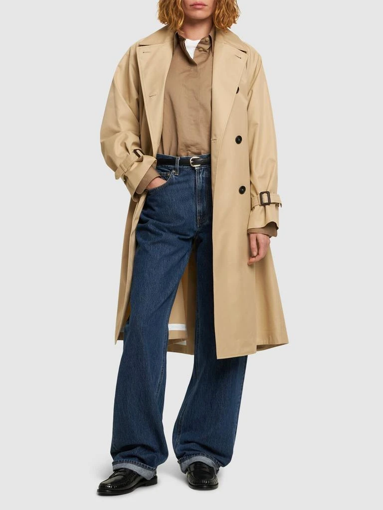 WEEKEND MAX MARA Canasta Cotton Blend Trench Coat 1