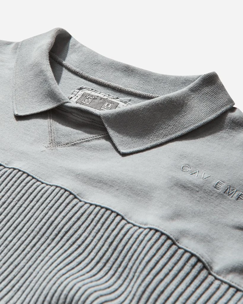 Cav Empt Men's Overdye Collared Light Crewneck Sweatshirt Grey 3