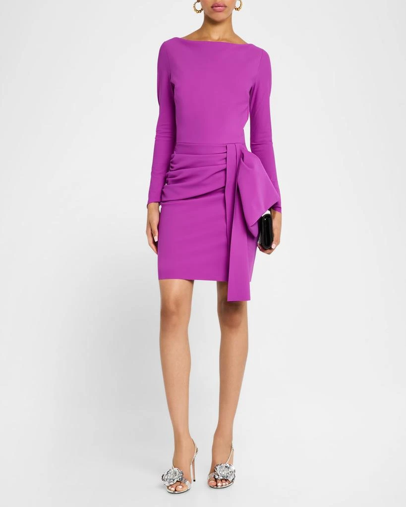 Chiara Boni Draped Bateau-Neck Bodycon Mini Dress 3