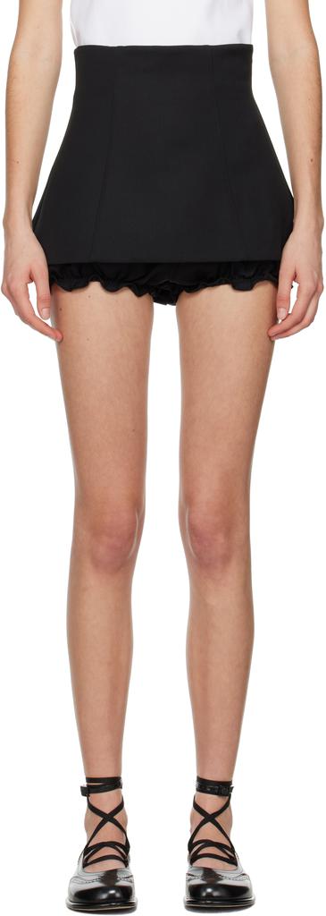 Shushu/Tong SSENSE Exclusive Black Mini Culotte Shorts