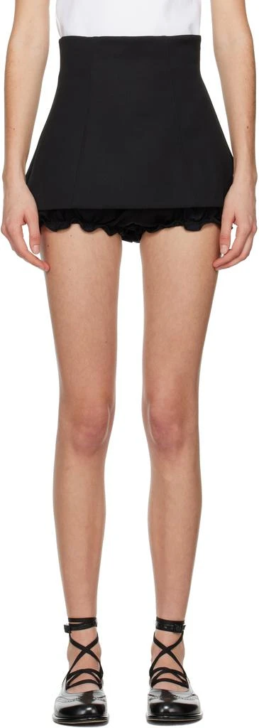 Shushu/Tong SSENSE Exclusive Black Mini Culotte Shorts 1