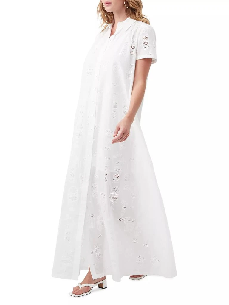 Trina Turk Kon Tiki Embroidered Eyelet Maxi-Dress 2