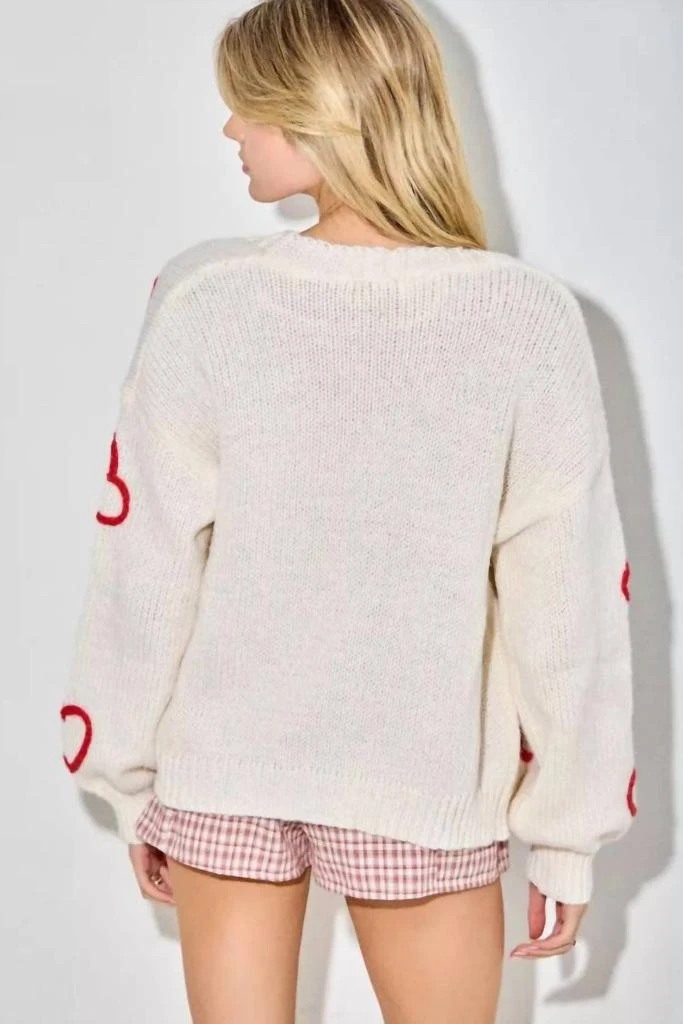 Baevely by Wellmade Baevely By Wellmade - Heart Cardigan 3