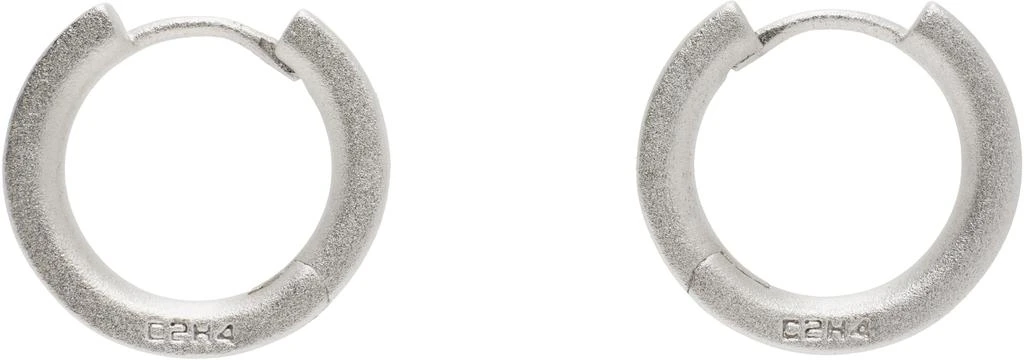 C2H4 Silver Basics Earrings