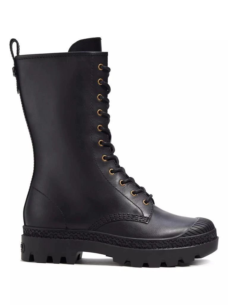 Coach Tasha Leather Lace-Up Boots 1