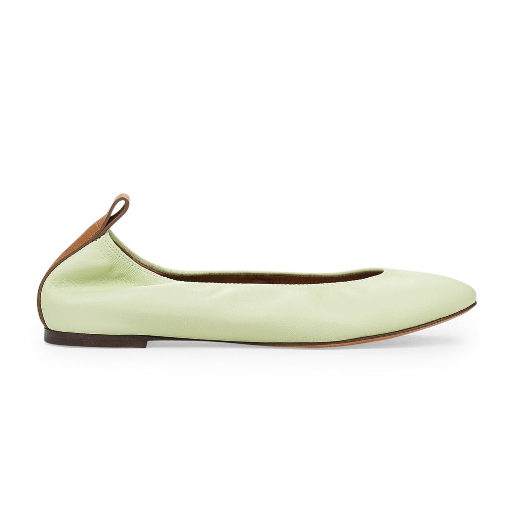 Lanvin PISTACHIO BALLERINA FLATS