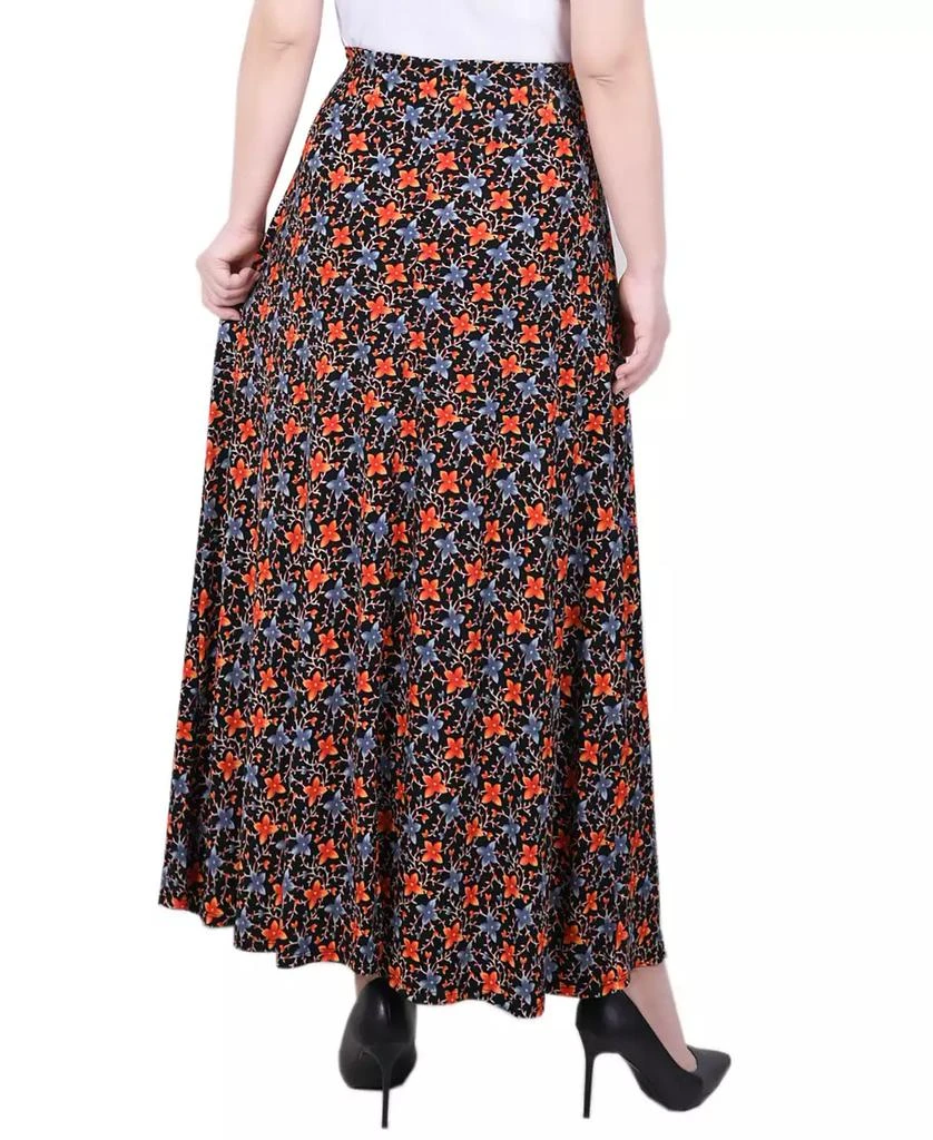 NY Collection Petite Maxi Skirt with Sash Waist Tie 2