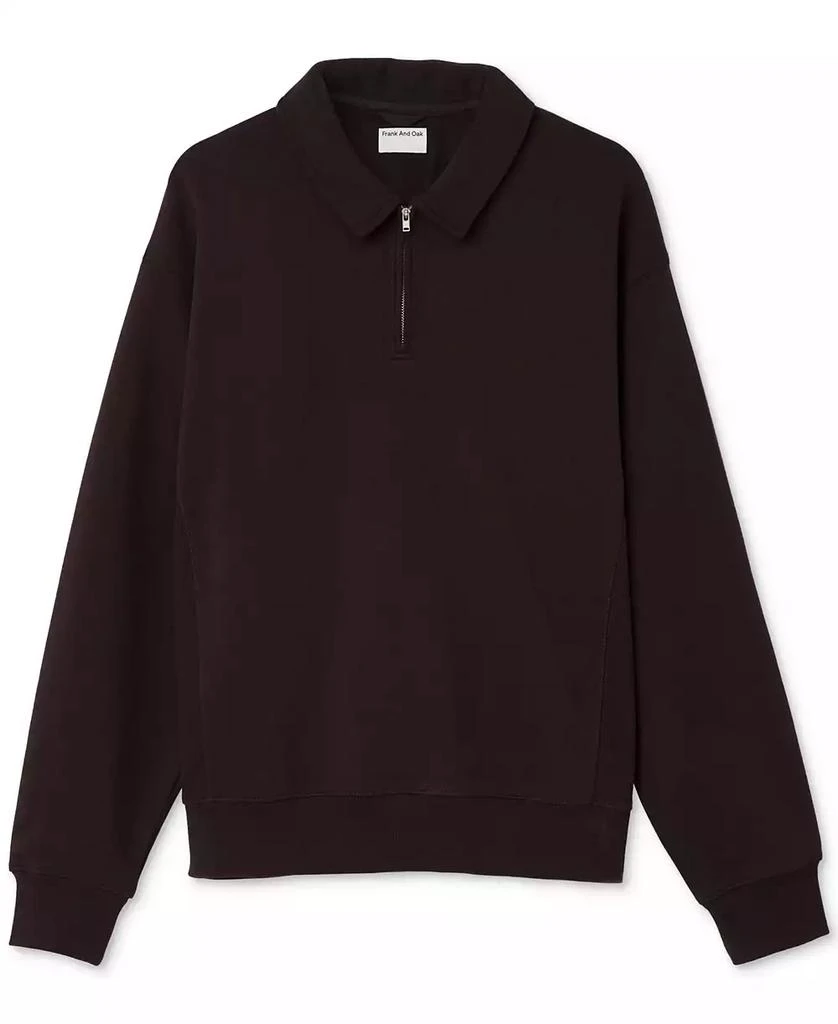 Frank And Oak Men's Loose-Fit 1/2-Zip French Terry Sweatshirt 5