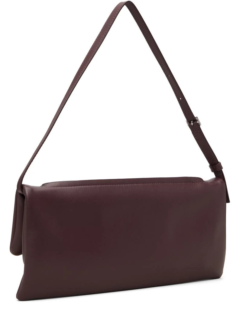 Courrèges Burgundy Cuff Leather Clutch 3