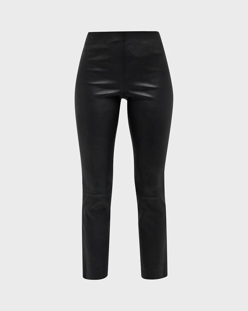 Vince Cropped Leather Leggings 1