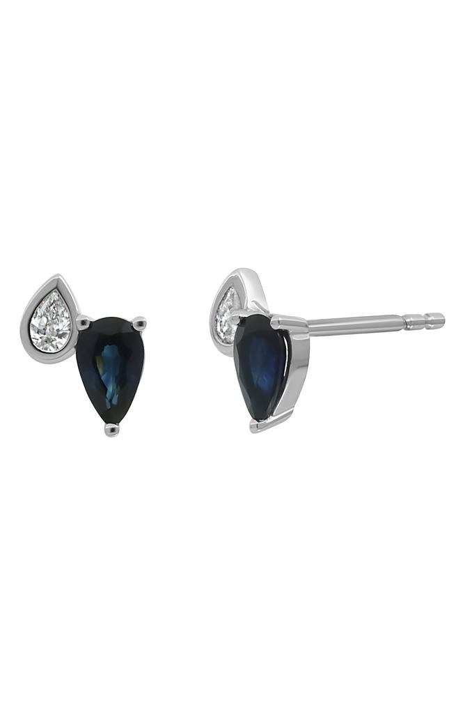 Bony Levy El Mar Diamond & Sapphire Stud Earrings