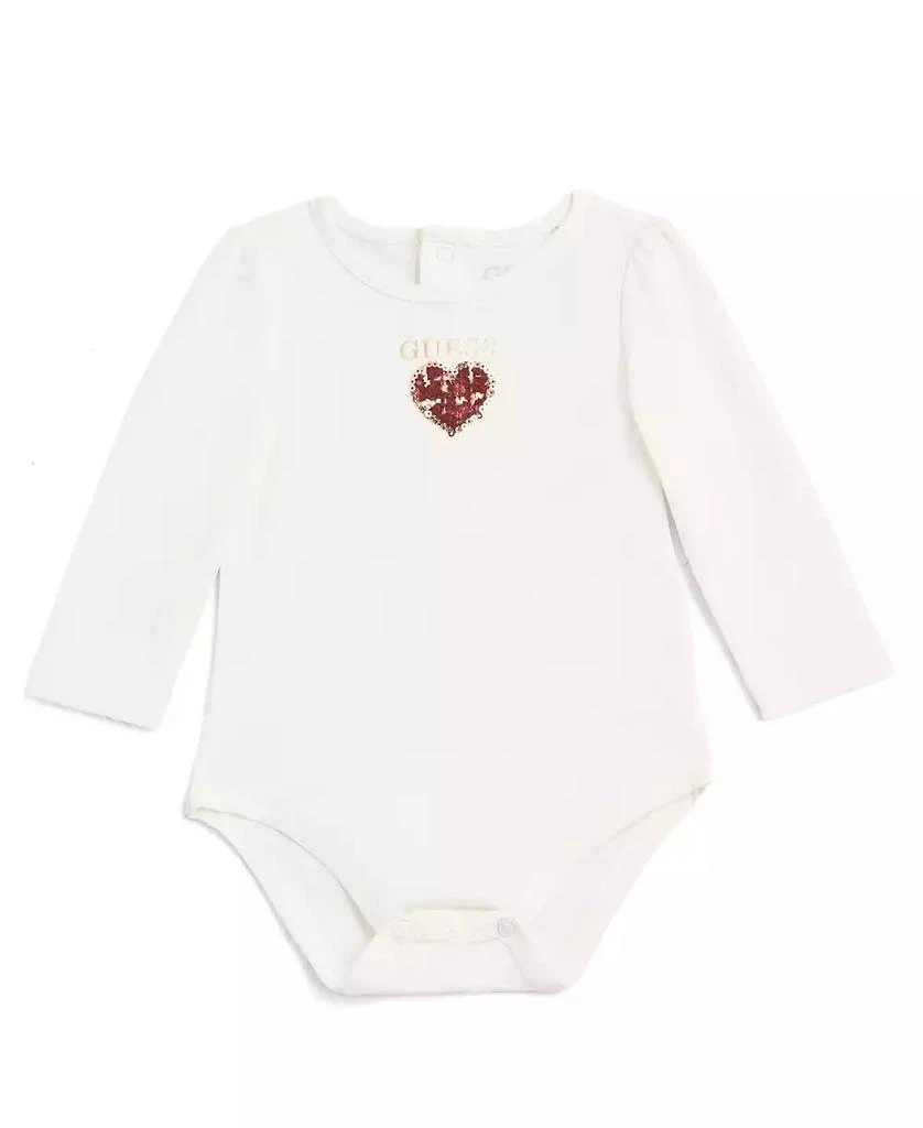 GUESS Baby Girl Long Sleeve Bodysuit and Tweed Skirtall Set 5