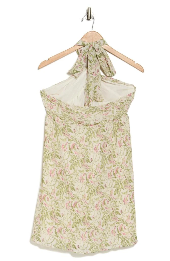 Lush Halter Neck Pleated Minidress 4