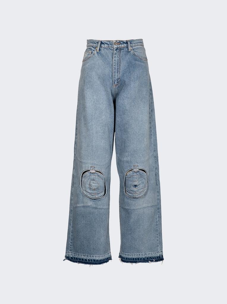 Natasha Zinko Wide Leg Circle Knee Jeans