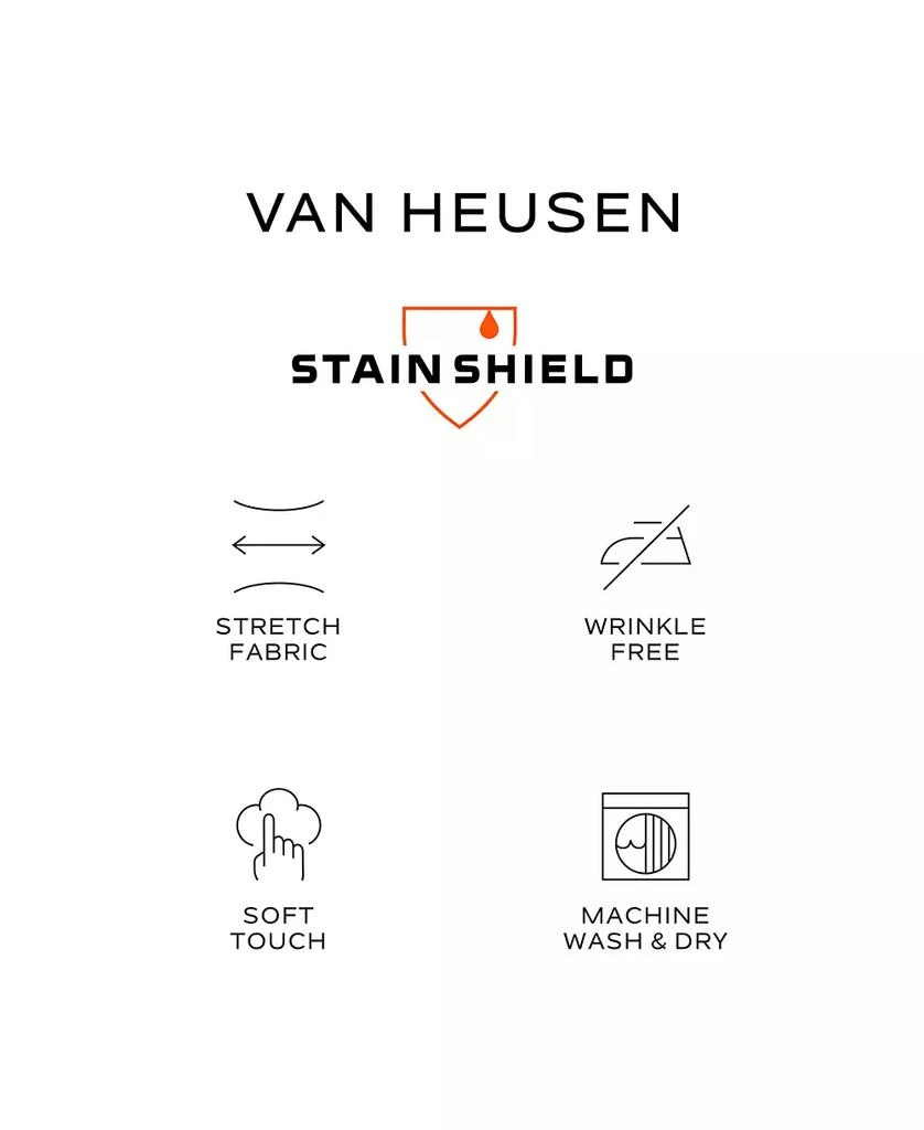 Van Heusen Men's Stain Shield Regular Fit Dress Shirt 4