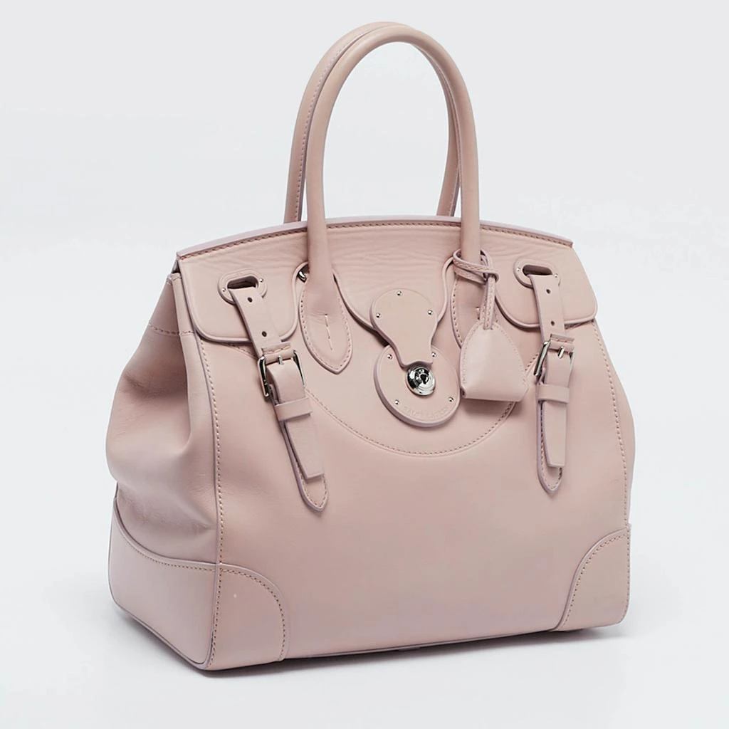 Ralph Lauren Ralph Lauren Light Pink Leather Soft Ricky 33 Tote 3
