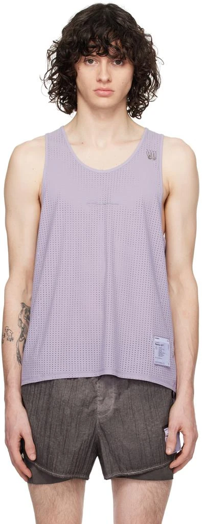 Satisfy Purple Scoop Neck Tank Top 1