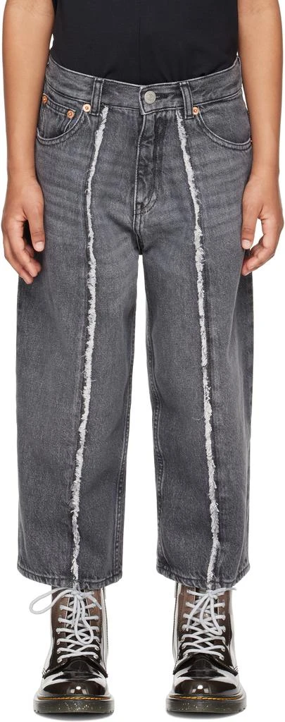MM6 Kids Gray 5 Pockets Jeans