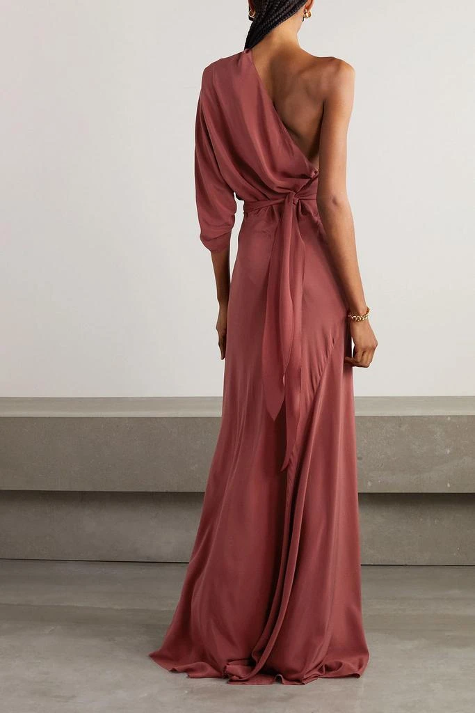 CORTANA Lena one-shoulder silk maxi dress 3