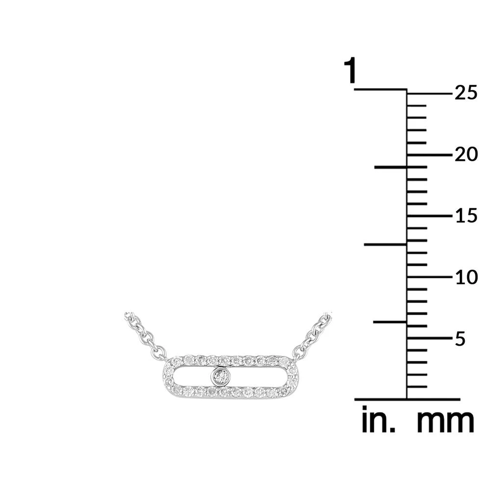 LB Exclusive 14K White Gold 0.25ct Diamond Necklace PN15865-W 4