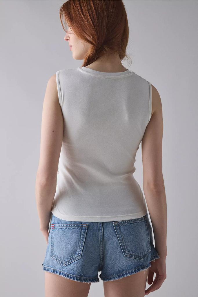 Urban Outfitters Americana Graphic Lace-Up Cropped Tank Top
