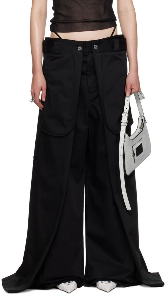 Jean Paul Gaultier Black Shayne Oliver Edition 'The Wrap' Trousers 1