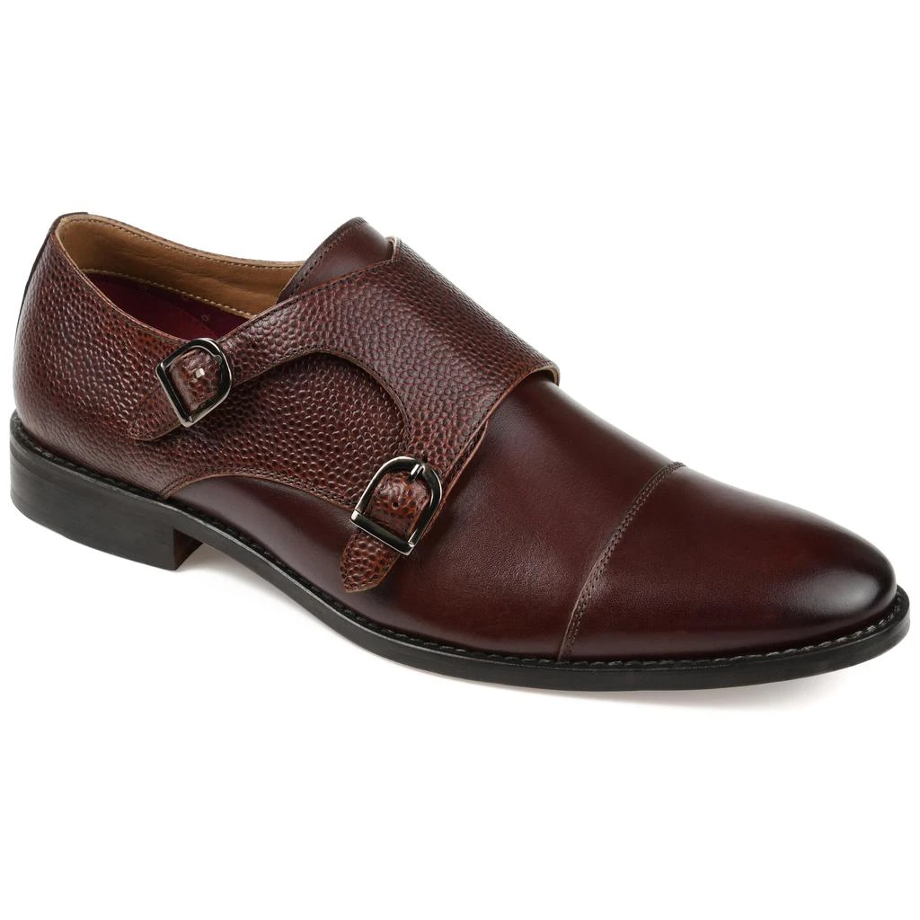 Thomas & Vine Calvin Wide Width Double Monk Strap Dress Shoe 7