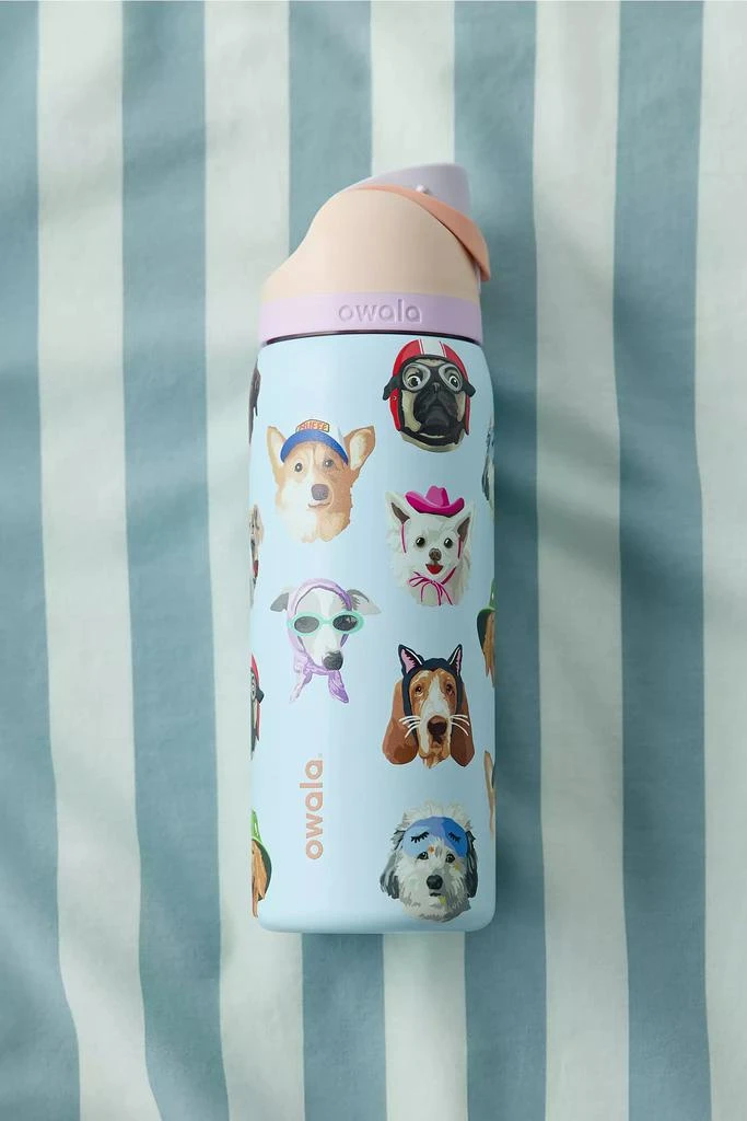 Owala UO Exclusive Dog Collage FreeSip 32 oz Water Bottle