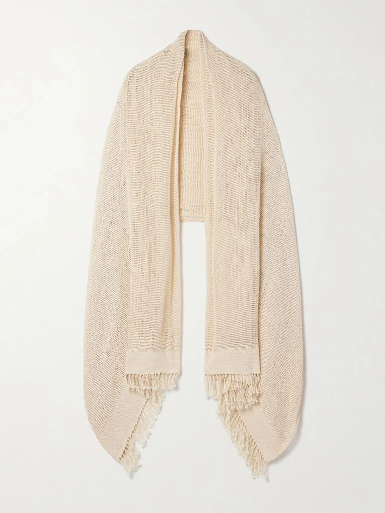 MIGUELINA Sekai 流苏�钩编纯棉围巾 1