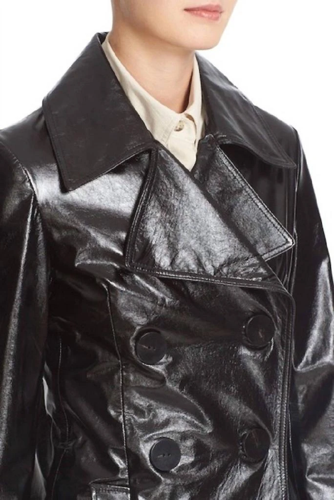 Simon Miller Simon Miller - Bowa Double Breasted Glossy Leather Jacket 3