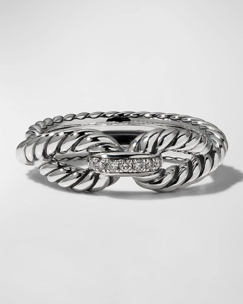 David Yurman Cable Loop Ring w/ Diamonds 1